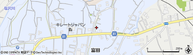 熊谷寄居線周辺の地図