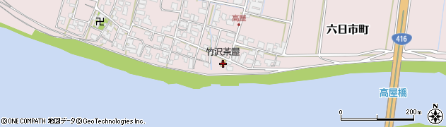 竹澤茶屋周辺の地図