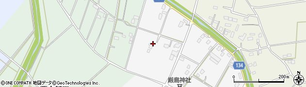 茨城県常総市馬場新田631周辺の地図
