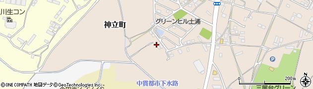 茨城県土浦市神立町3458周辺の地図