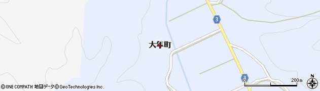 福井県福井市大年町周辺の地図