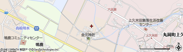 福井県坂井市丸岡町金元周辺の地図