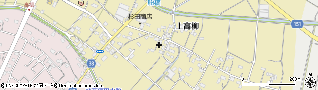 埼玉県加須市上高柳184周辺の地図