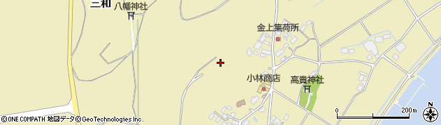 茨城県行方市三和周辺の地図