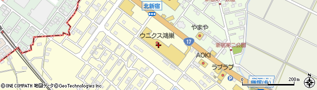 ポーラ・ウニクス鴻巣店周辺の地図