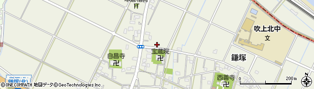 鴻巣市役所　鎌塚汚水中継ポンプ場周辺の地図