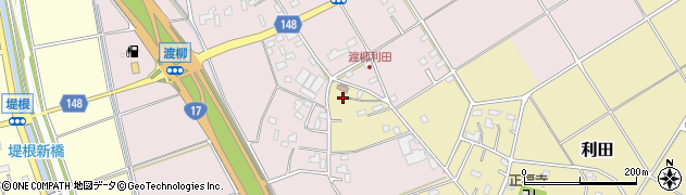 埼玉県行田市利田587周辺の地図