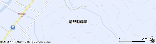 岐阜県高山市清見町藤瀬周辺の地図
