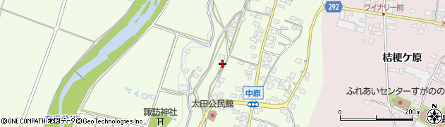 長野県塩尻市太田周辺の地図