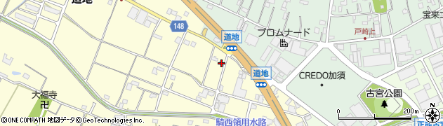 埼玉県加須市道地1330周辺の地図