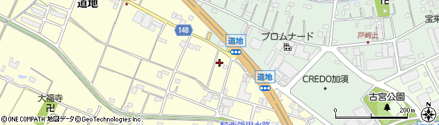 埼玉県加須市道地1332周辺の地図