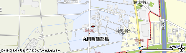 福井県坂井市丸岡町磯部島周辺の地図