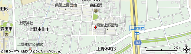 福井県福井市上野本町新周辺の地図