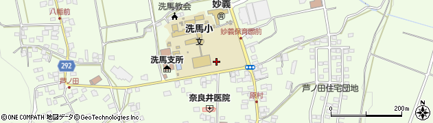 長野県塩尻市洗馬周辺の地図