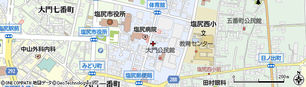 長野県塩尻市大門六番町周辺の地図