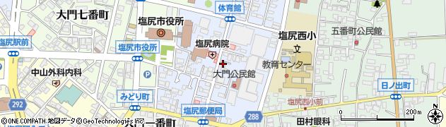 長野県塩尻市大門六番町周辺の地図
