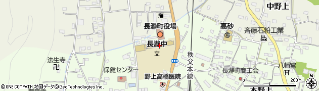 長瀞町立長瀞中学校周辺の地図