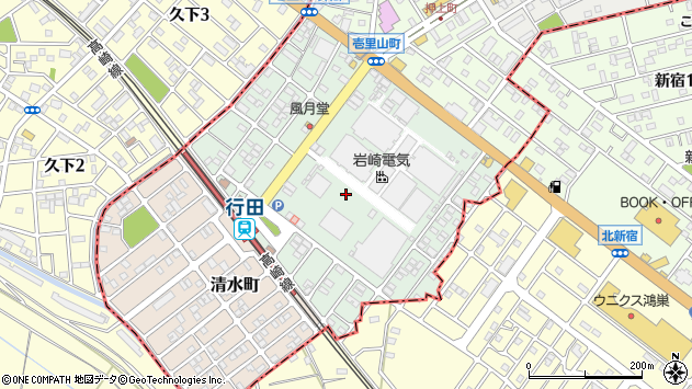 〒361-0046 埼玉県行田市壱里山町の地図