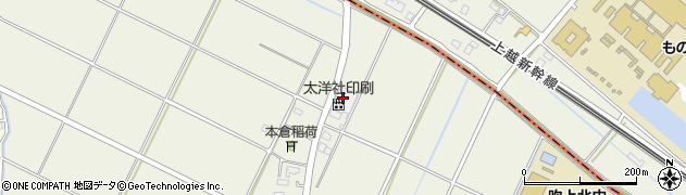太洋社印刷株式会社　埼玉工場周辺の地図