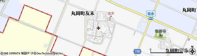 福井県坂井市丸岡町友末周辺の地図
