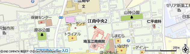埼玉県熊谷市江南中央周辺の地図