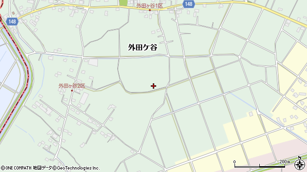 〒347-0126 埼玉県加須市外田ケ谷の地図