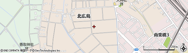 埼玉県久喜市北広島周辺の地図