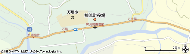 神流町役場前周辺の地図