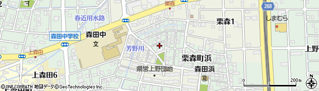 福井県福井市栗森町浜223周辺の地図