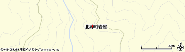 福井県勝山市北郷町岩屋周辺の地図