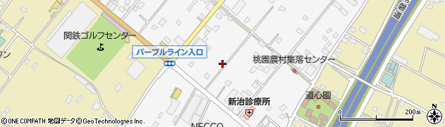 茨城県土浦市桃園周辺の地図