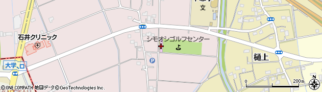 シモオシゴルフセンター周辺の地図