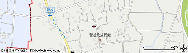 茨城県坂東市菅谷周辺の地図