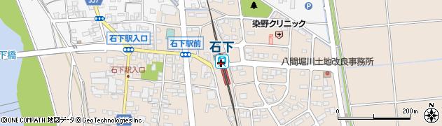 石下駅周辺の地図