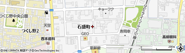 福井県福井市石盛町周辺の地図