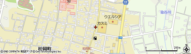 中松岡町周辺の地図