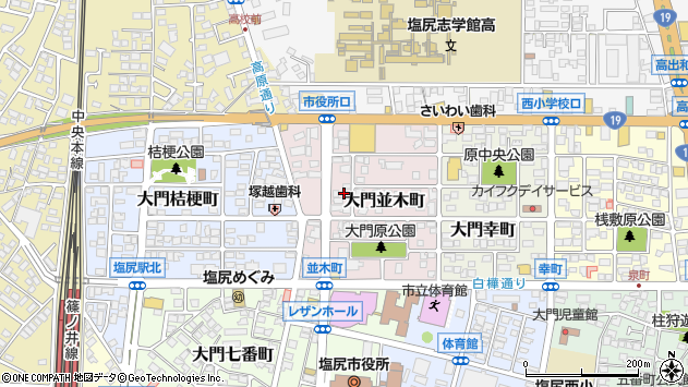 〒399-0746 長野県塩尻市大門並木町の地図