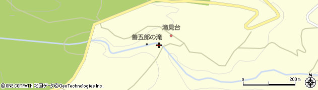 善五郎の滝周辺の地図