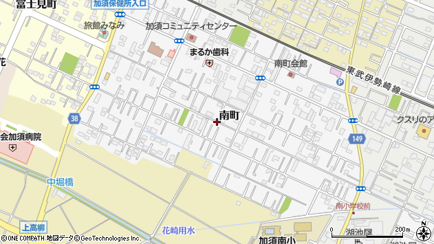 〒347-0031 埼玉県加須市南町の地図
