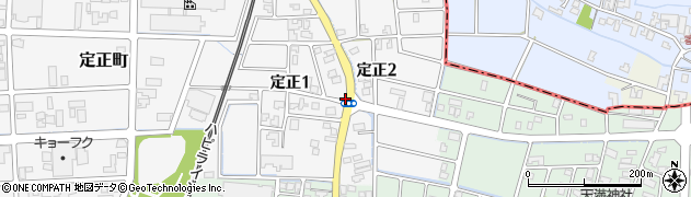 福井県福井市定正周辺の地図