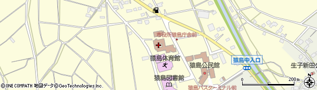 坂東市役所　猿島福祉センター・ほほえみ周辺の地図