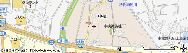 長野県塩尻市中挾11108周辺の地図