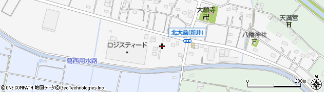 埼玉県加須市北大桑195周辺の地図
