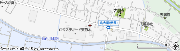 埼玉県加須市北大桑188周辺の地図