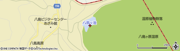 八島ケ池周辺の地図