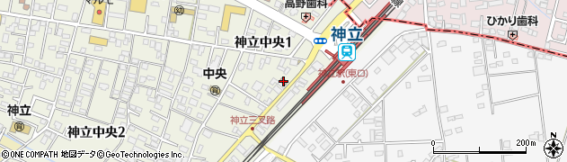 神立駅前郵便局周辺の地図
