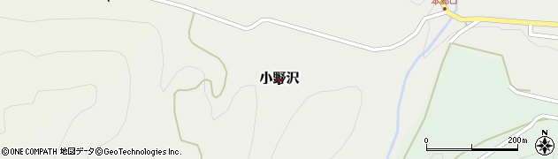 長野県朝日村（東筑摩郡）小野沢周辺の地図