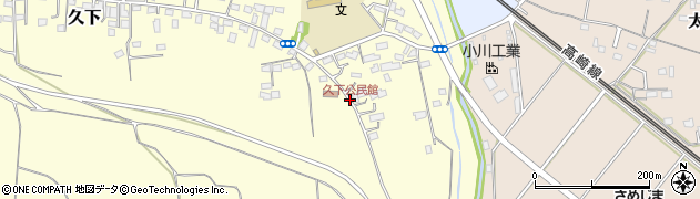 久下公民館周辺の地図