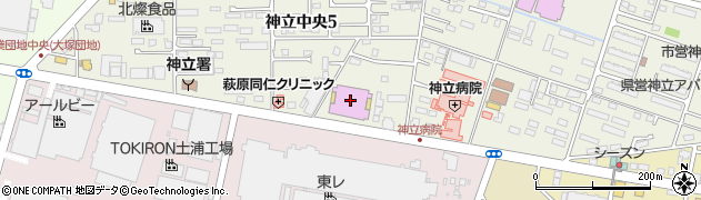 ＭＧＭ神立店周辺の地図