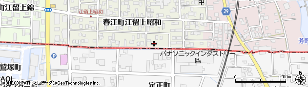 福井県坂井市春江町江留上昭和36周辺の地図